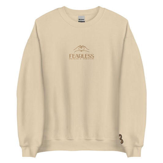 Fearless Heart Hands - Embroidered Crew Neck