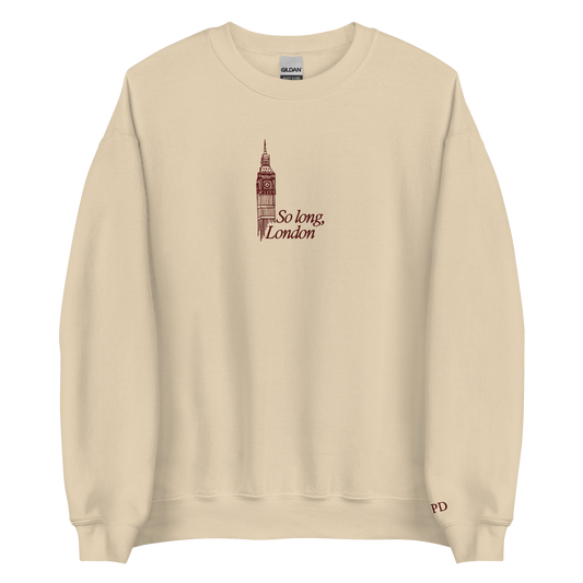 So Long, London - Embroidered Crew Neck