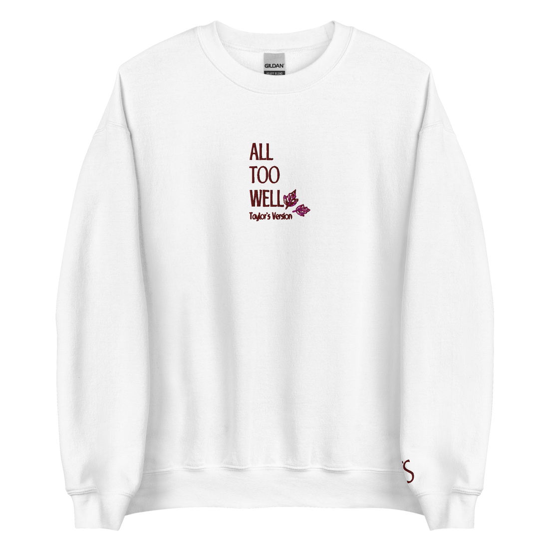 All Too Well - Red Thread Embroidery Crew Neck