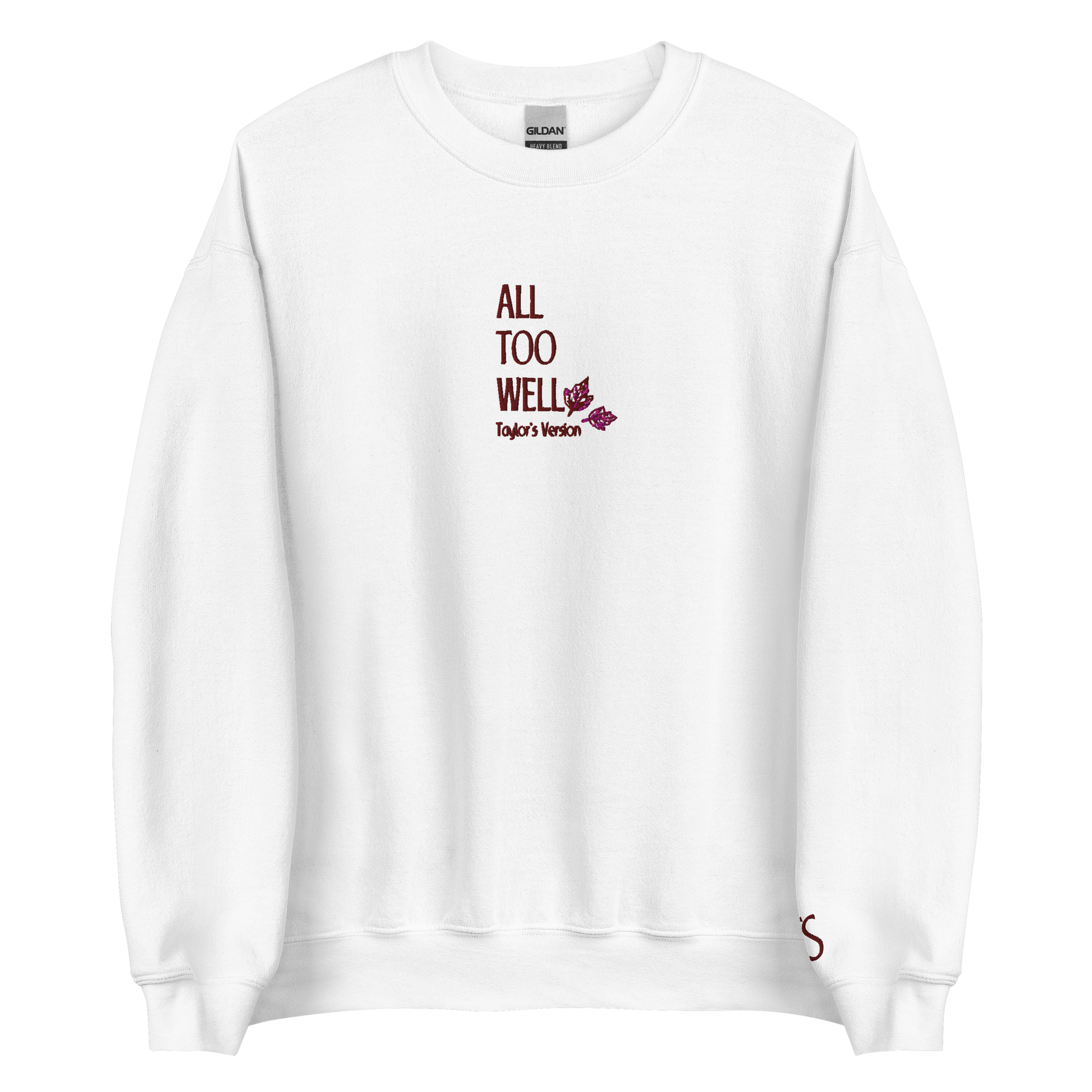 All Too Well - Red Thread Embroidery Crew Neck – Lyrical Threads