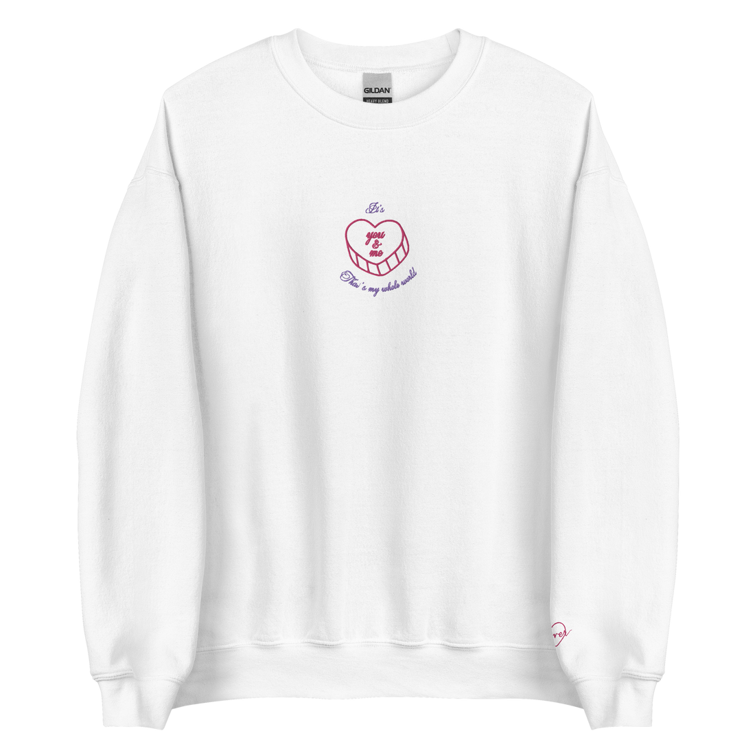 It’s You and Me - Embroidered Crew Neck