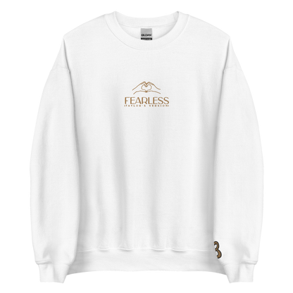 Fearless Heart Hands - Embroidered Crew Neck