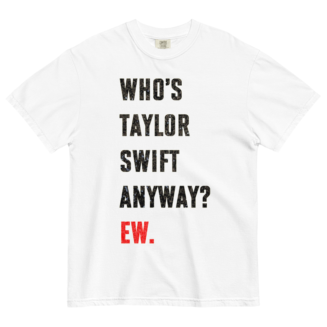 Ew 22 Tee - Printed Faux Sequins