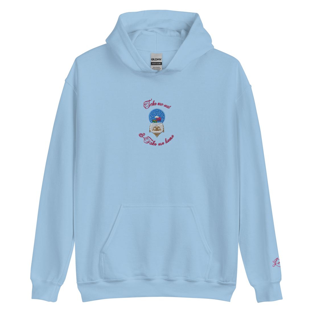 Lover Snow Globe - Embroidered Hoodie